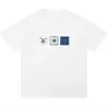 Camiseta de Algodón Puro Retro Creativa Divertida Estampada de Manga Corta para Hombres y Mujeres, Top Holgado Versátil Cómodo de Verano