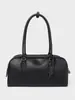 Bolsa de Bowling Longa T*Row em Couro Genuíno Ew Índia Nova Nicho Luxo Estilo Old Money Bolsa de Mão Bolsa Transversal