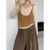 Suéter de Punto de Dos Piezas con Estilo Capa de Moda Jiangzuo para Mujer, Casual de Otoño, Top Corto Suave A1370