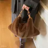 2026 Bolso Versátil para Mujer Bolso de Mano Casual Gran Capacidad para Viajar al Trabajo Felpa Invierno Nuevo Bolso Cruzado de un Solo Hombro