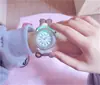 Relógio Luminous Ins Sakura Blossom para Meninas Estudantes Estilo Coreano Simples Fofo Ensino Fundamental Moderno Estilo Harajuku