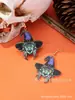 Pendientes de Halloween Transfronterizos Europeos y Americanos Cráneo Creativo Momia Elfo Telaraña Globo Ocular Pendientes de Acrílico