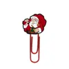 Clips Decorativos de PVC de Reno Navideño Clips para Papel de Oficina Clips Marcadores de Página Clips Creativos para Cuaderno DIY
