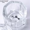 Copo pequeno octogonal para nail art, copo de cristal para fototerapia, sem tampa, feito de cristal, armadura de cristal adequada para copo de líquido, copo para mistura