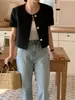 Tamanhos Atualizados Chic Coreano Estilo Francês Gola Redonda Versátil Blazer de Botão Único Estilo Chanel Roupas Femininas Estilo Coreano