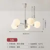 Luz principal moderna Bauhaus para estudio dormitorio estilo industrial geométrico luz para comedor sala de arte de diseñador lámpara de araña para sala de estar