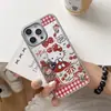 Espelho Cartoon Maçã Kt Gato Adequado para Capa de Celular Apple 17Promax Iphone16 Criativo 15 Feminino 14/13P