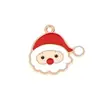 Nuevo Aleación de Navidad Gota de Aceite DIY Accesorios para Joyería Papá Noel Campana Bastón Pulsera Pendientes Colgante Colgante