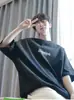 Fornecimento direto da fábrica 220g camiseta pesada estampada com desenhos masculinas de verão manga curta para meninos americanos roupas de algodão manga curta