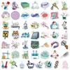 Compra Directa Transfronteriza de 50 Piezas de Divertidas Pegatinas Decorativas con Temas de Experimentos Químicos para Cuadernos, Diarios y Botellas de Agua
