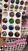 Arte de Uñas 12 Colores Lentejuelas Amor Fantasía Láser Fantasía Flash Fototerapia Joyería para Uñas Maquillaje de Ojos Sticker Corazón de Durazno