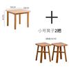 Mesa Cuadrada de Bambú Engrosada de Pies Mesa Cuadrada Simple Mesa de Comedor Simple Mesa de Comedor para Snacks Mesa Cuadrada de Madera Maciza Escritorio Hogar