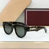 Jmm Rollingsun Moda Europea y Americana Nueva Lujo Gafas de Sol con Montura Redonda Turquesa Anti-UV Gafas de Sol de Moda
