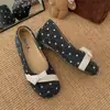 Zapatos Mary Jane Planos de Corte Bajo con Puntos Franceses y Punta Redonda Más Vendidos para Mujer Otoño 2026 Nuevos Versátiles Mary Janes que Aumentan la Altura Oculta