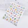 Adesivos de unha camuflados em relevo tridimensional finos e resistentes urso Lolita doce e fofo Gatinho Mágico adesivos de unha