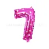 Globos Digitales de Foil Nuevos Transfronterizos de 16 pulgadas Gradiente Oro Plata Rosa Crema Negro Metal Fiesta de Cumpleaños Venta al por Mayor