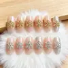 Pendente Coração Estrela Transfronteiriço Lz Pequeno Fresco Floco de Neve Liga Manicure Super Brilho Popular Recorte Série Coração Unhas