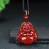 Colgante de Buda Guanyin de Arena de Cristal, Arena Granulada, Cinabrio, Arena Oro Púrpura, Luz de Buda Guanyin, Buda Maitreya, Colgante de Buda, Suministro al Por Mayor