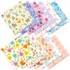 Paquete de 12 hojas de papel transfronterizo para decoración de huevos de Pascua, conejos, cuentas de mano personalizadas, material de fondo DIY