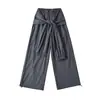 Diseño de correa de cintura de blogger de calle overol de moda nuevo de principios de otoño dulce para chica popular pantalones casuales de pierna recta