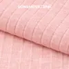 Tejido de Costilla 7x4 Rayón Nylon Poliéster Elástico Algodón de Color Rayado 230g Camisa Base Suave Amigable con la Piel