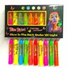 6/10/12 Cores Lápis UV Glow Tinta Facial Pintura Corporal Facial Festival Pintura Facial que Brilha no Escuro