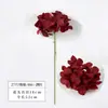 Flor de hortênsia artificial de seda de cor única para decoração de casamento, material de fundo e paisagismo de parede floral