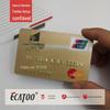 Cartão vip de PVC convexo gratuito cartão de membro vip de hotel cinco estrelas de luxo
