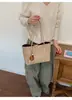 Bolsa Grande Estampa Leopardo Retrô Feminina 2026 Outono/Inverno Nova Bolsa de Ombro Única para o Dia a Dia Bolsa Tote Simples Bolsa Saco