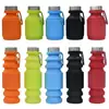Creative Gift Food-Grade Silicone Folding Water Cup Outdoor Portable Sports Water Bottle Medium-Sized Folding Water Bottle Promotional Item