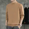 Comércio Exterior Outono Inverno Quente De Rong Cor Pura Camada de Base Masculina Camiseta Malha Emagrecedora Armazenamento de Calor Tendência Camada Interna Camiseta Manga Longa Masculina