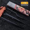 Pinzas para Barbacoa Coreana de Acero Inoxidable Transfronterizas Fcm Pinzas para Barbacoa Pinzas para Alimentos Pinzas para Emplatado de Bistec Buffet Pinzas para Té