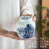 Tarro de Cerámica Retro Estilo Chino para Té, Tarro Sellado Grande de Porcelana Blanca y Celadón para Guardar Té Negro y Té Verde, Directo de la Fábrica Fuente