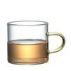 Tazas de Vidrio Pequeñas de Borosilicato Alto al por Mayor con Asas de Colores, Tazas de Té de Vidrio para Uso Doméstico, Tazas de Té Pequeñas Resistentes a Altas Temperaturas, Juego de Té