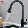 Torneira de cozinha retrátil quente e fria, pia, bacia de vegetais, torneira doméstica retrátil de aço inoxidável