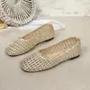 Zapatos Planos Cómodos de Ponerse para Tallas Grandes 2026 Nuevo Estilo Otoño Suela Suave Boca Baja Cómoda Agujeros Transpirables Zapatos de Ponerse para Mujer En Stock