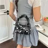 Bolsa Verde Menta para Mulheres 2026 Novo Estilo Textura Simples Bolsa de Ombro Único Transversal para Trabalho e Deslocamento Pequena Bolsa Tote