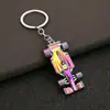 Llavero de Carreras F1 Regalo Coche Regalo Creativo Regalo de Negocios Colgante de Metal Tridimensional Encanto Modelo Al Por Mayor