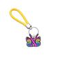 Llavero creativo de cuerda trenzada con diseño de mariposa y letras de Amazon. Llavero creativo de coche de moda de AliExpress.