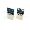 Zócalo USB con placa zócalo TIPO-C vertical 14p cable de soldadura 4 discos de soldadura cable de soldadura de datos de carga zócalo