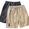 Calças curtas masculinas estilo Hong Kong, da moda, da moda, para o verão, soltas e preguiçosas, casuais, para jovens, populares, retas, esportivas