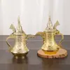Caixa de Doces Estilo Europeu Frasco de Perfume Esculpido em Ouro Árabe Frasco de Reposição de Óleo Essencial do Oriente Médio Dubai Ornamento em Forma de Chaleira Retrô