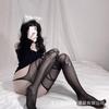 Conejo Sucio Mujer Tentación Sexual Pantalones Sexy Calcetines con Tirantes Abertura Libre Adelgazantes Jacquard Malla de Ojo Pequeño Calcetines de Red