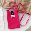 Bolsa Pequeña de Punto Color Sólido Estilo Ins Nicho 2026 Nueva Versión Coreana Bolso Cruzado Simple Mini para Viajes Diarios Teléfono y Billetera
