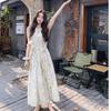 Vestido Floral sin Mangas Dulce Estilo Francés para Mujer, Nuevo Tendencia Verano 2026 Vestido Tanque de Cintura Alta Reductor de Edad