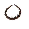 Faixa de Cabelo Clássica com Estampa de Leopardo e Dentes Ondulados para Mulheres 2025 Nova Macia com Topo Alto para Lavar o Rosto Grampo de Cabelo