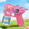 Veículo de Engenharia Celebre da Nova Internet Transfronteiriço Máquina de Bolhas Infantil Brinquedo Portátil Elétrico Acústico-óptico Escavadeira de 12 Furos Pistola de Bolhas