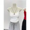 Sutiã Cinza de Verão com Bojo Peça Única Slim Fit Emagrecedor Feminino Doce e Quente Camisole Redutor de Idade Top Interno Roupa Externa