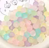 Pulseira de contas redondas com textura de borracha acrílica, contas soltas para pulseira artesanal DIY, colar e acessórios de joalheria