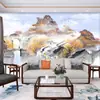 Fondo de pantalla de restaurante de paisaje chino Jiangnan fondo de pantalla de restaurante restaurante de hot pot restaurante de fideos mural decoración de pared tela de pared pared de fondo